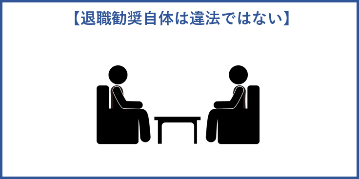 退職勧奨自体は違法ではない