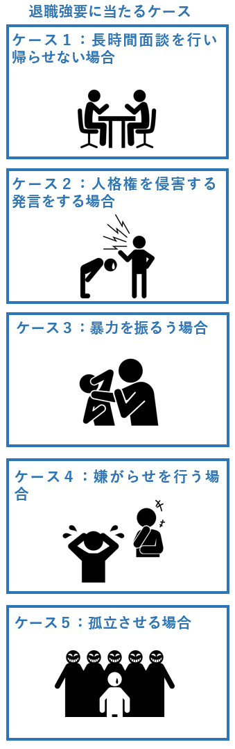 退職強要に当たるケース