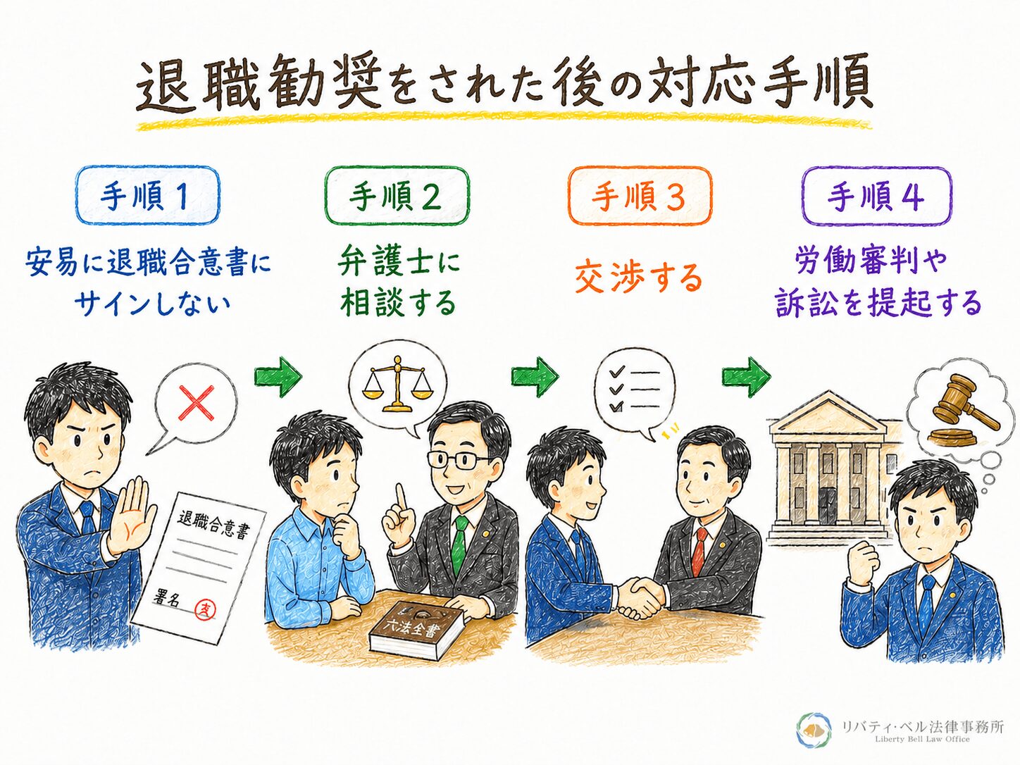 ２章　退職勧奨をされた後の対応手順