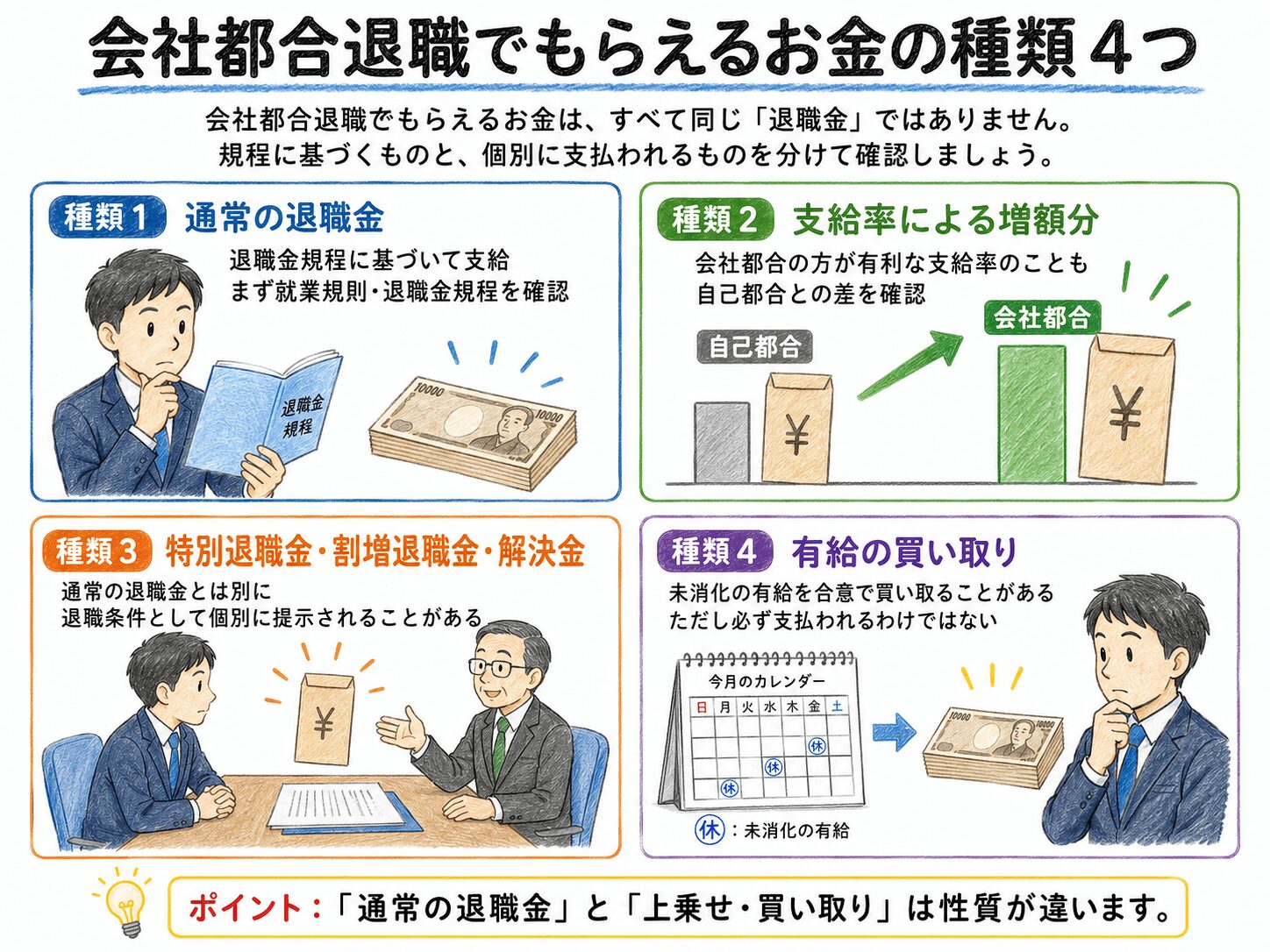 ２章　会社都合退職でもらえるお金の種類４つ