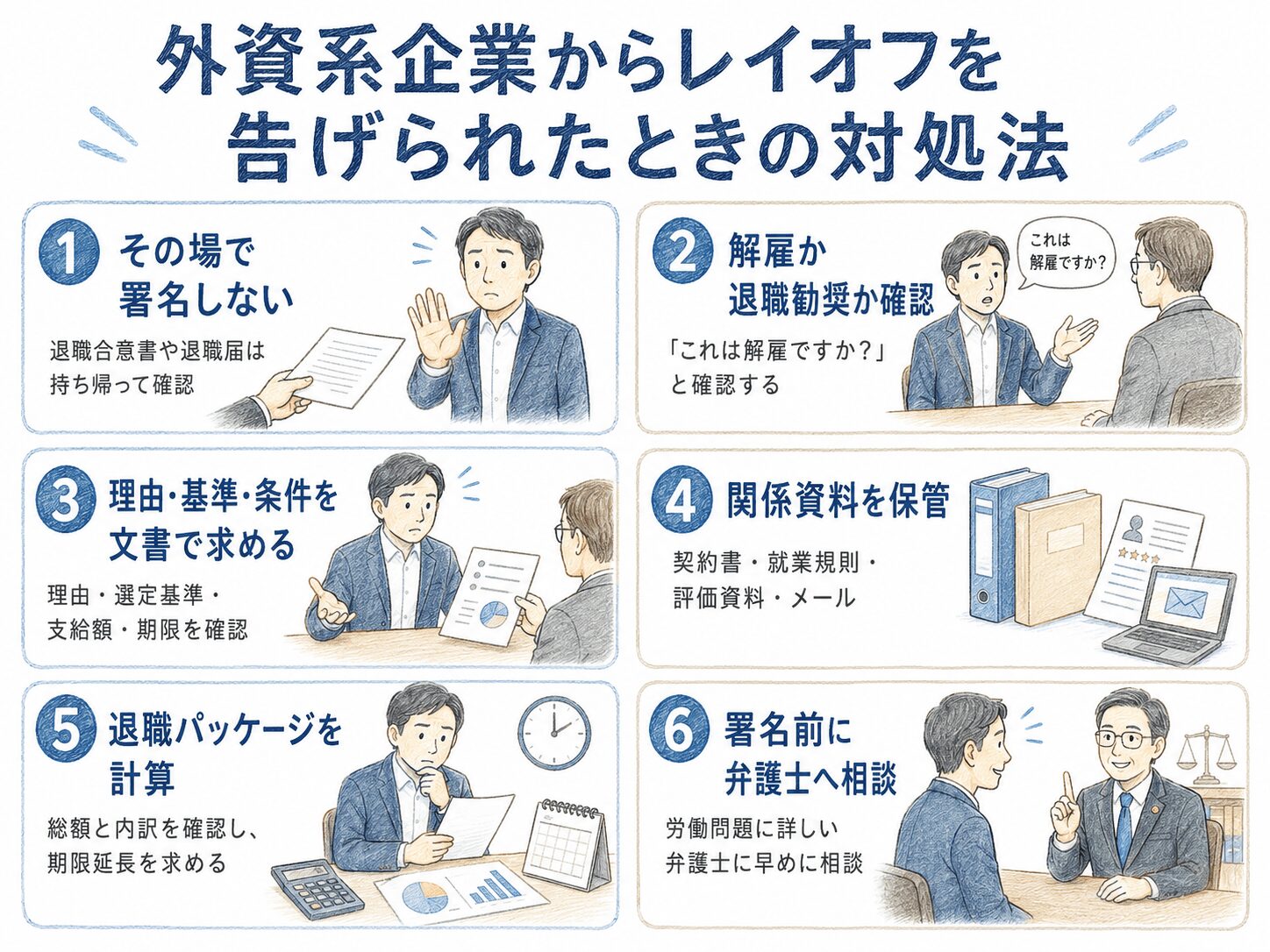 ７章　外資系企業からレイオフを告げられたときの対処法６つ