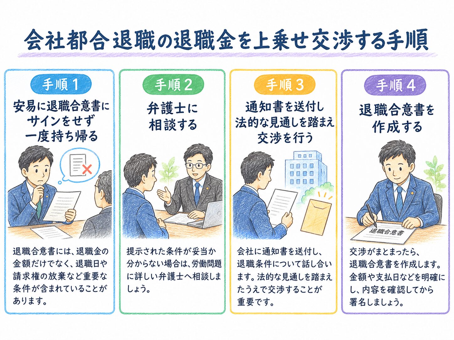 ８章　会社都合退職の退職金を上乗せ交渉する手順